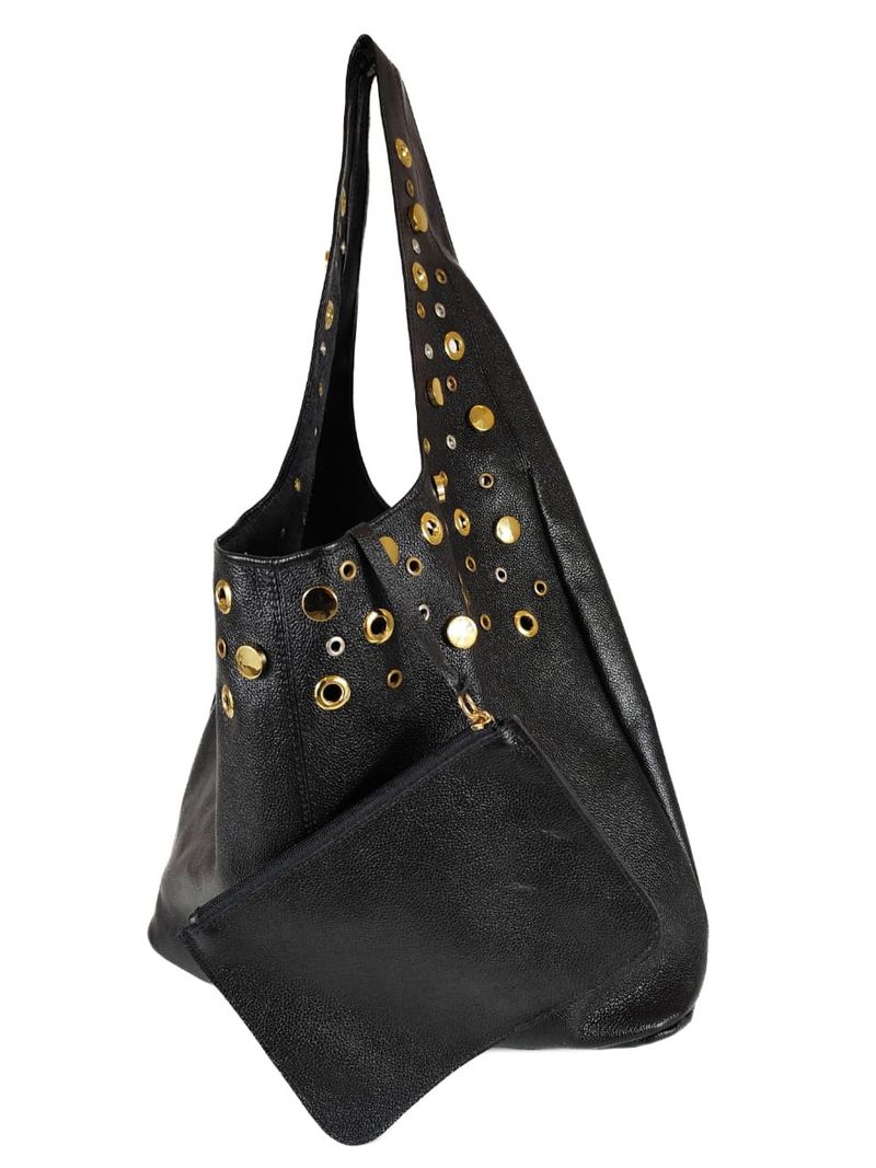BOLSA IVANA COURO PRETO