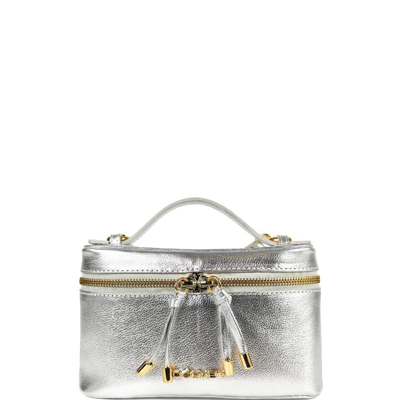 BOLSA AISHA TOTE COURO PRATA