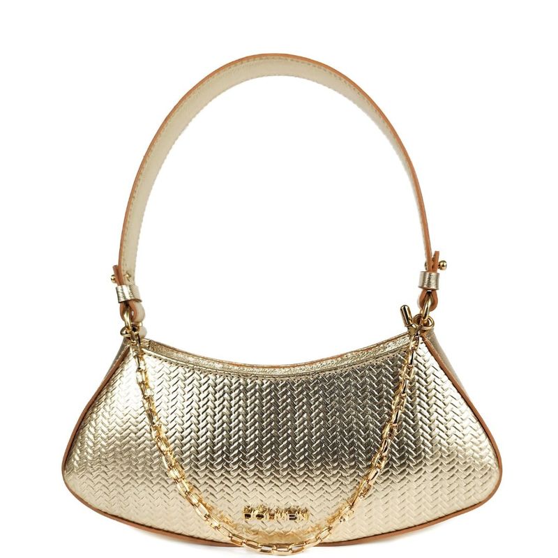 MINI BAG GABRIELA COURO OURO