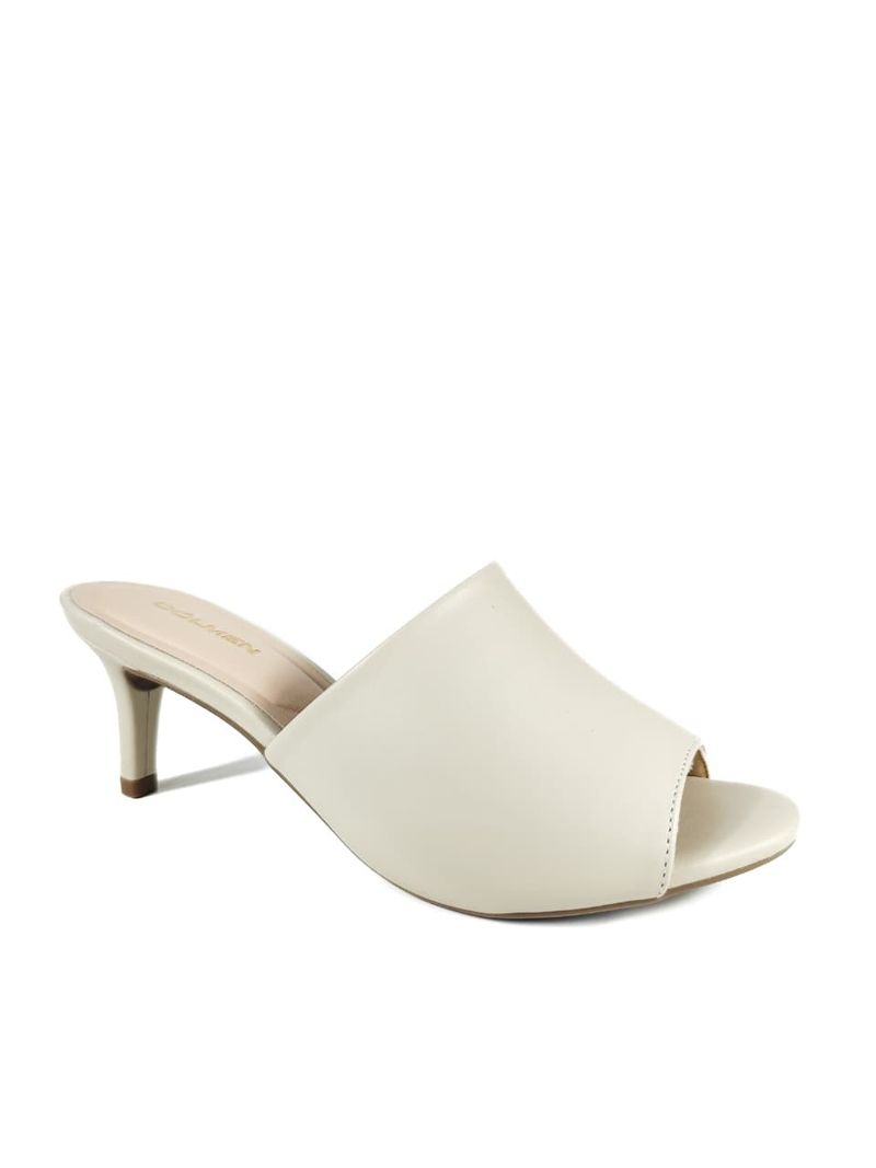 MULE SALTO BAIXO NUDE