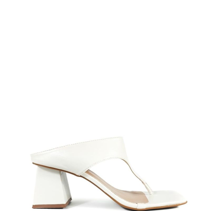 SANDALIA SALTO MEDIO OFF WHITE