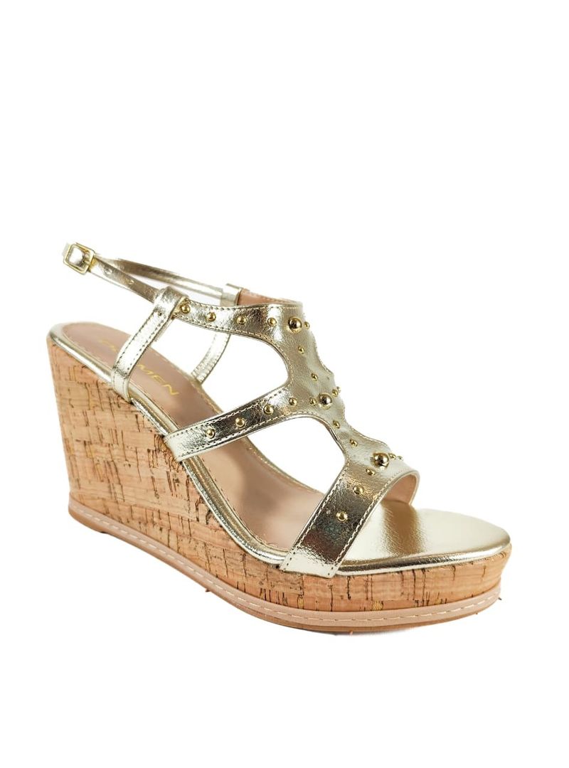 SANDALIA PLATAFORMA OURO