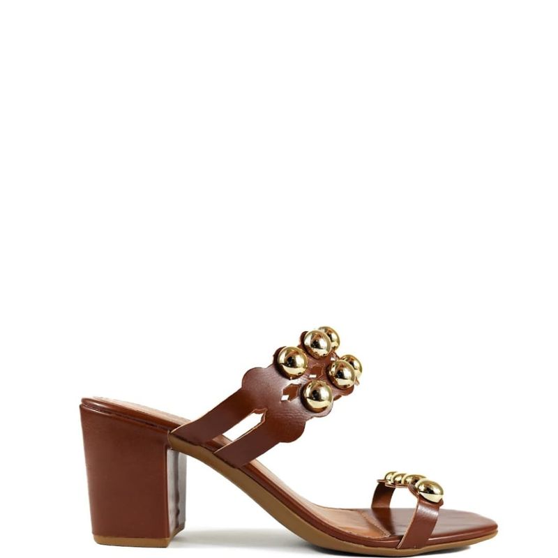SANDALIA SALTO MEDIO WHISKY