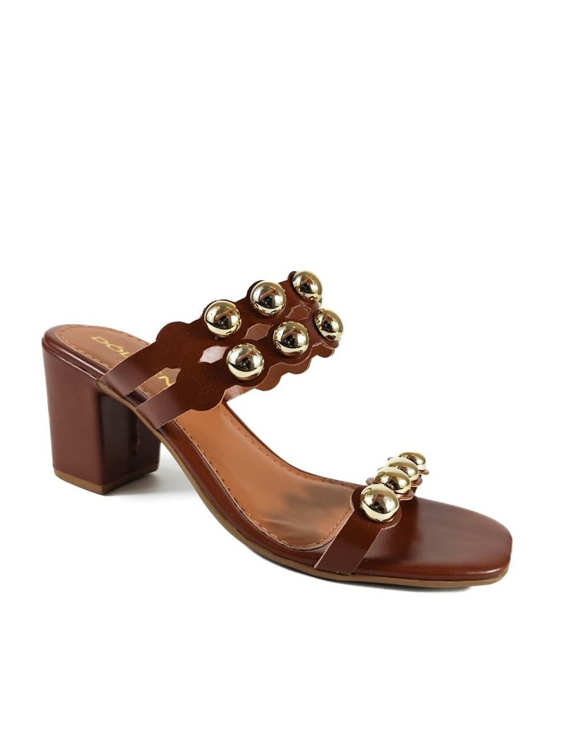 SANDALIA SALTO MEDIO WHISKY