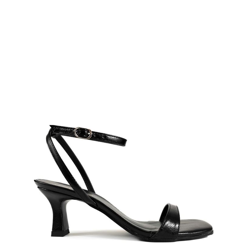 SANDALIA SALTO BAIXO PRETO