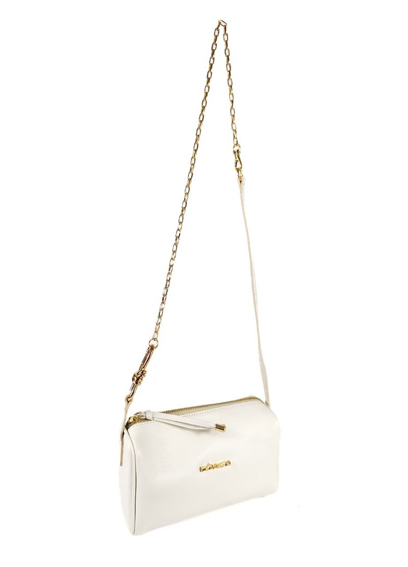 BOLSA LANA TIRACOLO COURO OFF WHITE