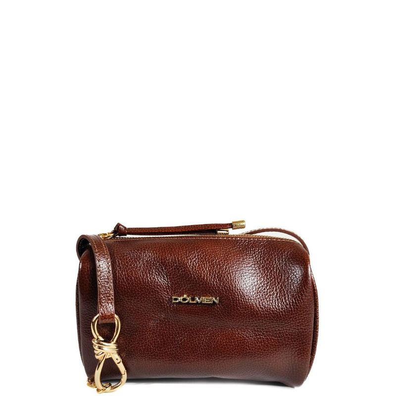BOLSA LANA TIRACOLO COURO PINHAO