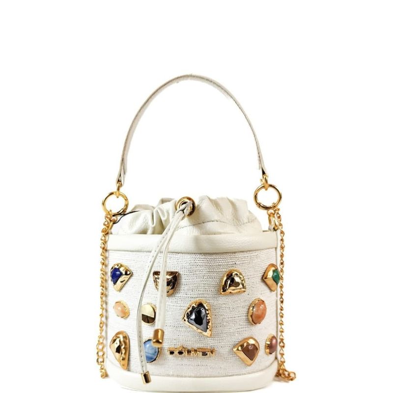 MINI BAG MARIAH COURO OFF WHITE