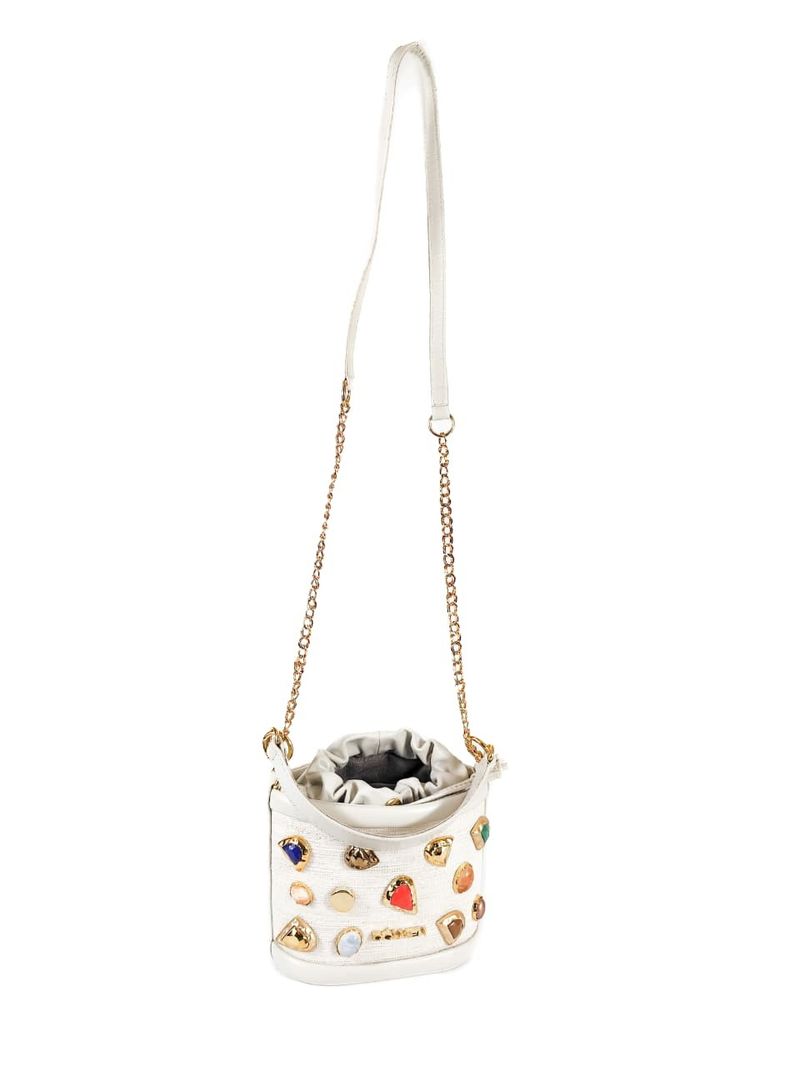 MINI BAG MARIAH COURO OFF WHITE