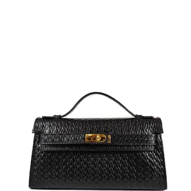 BOLSA LILA COURO TOTE PRETO