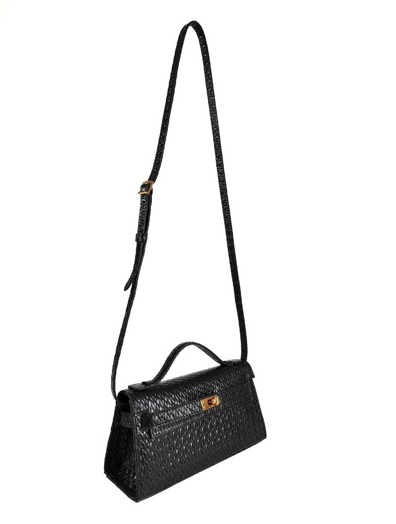 BOLSA LILA COURO TOTE PRETO