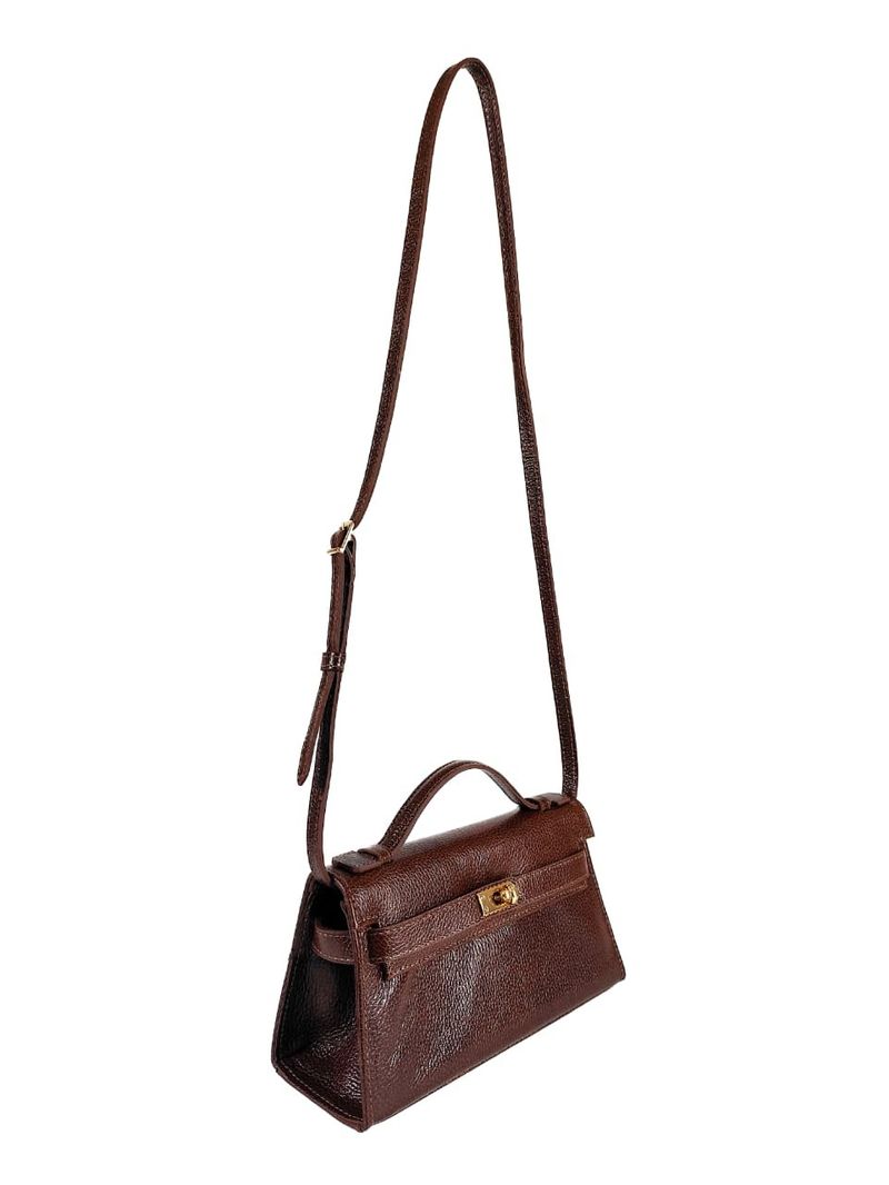 BOLSA LILA COURO TOTE PINHAO