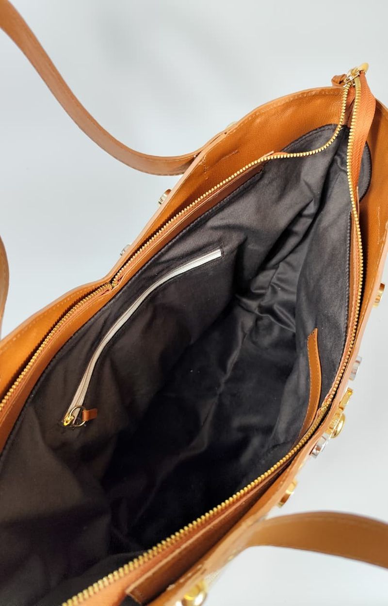 BOLSA TALITA COURO CARAMELO