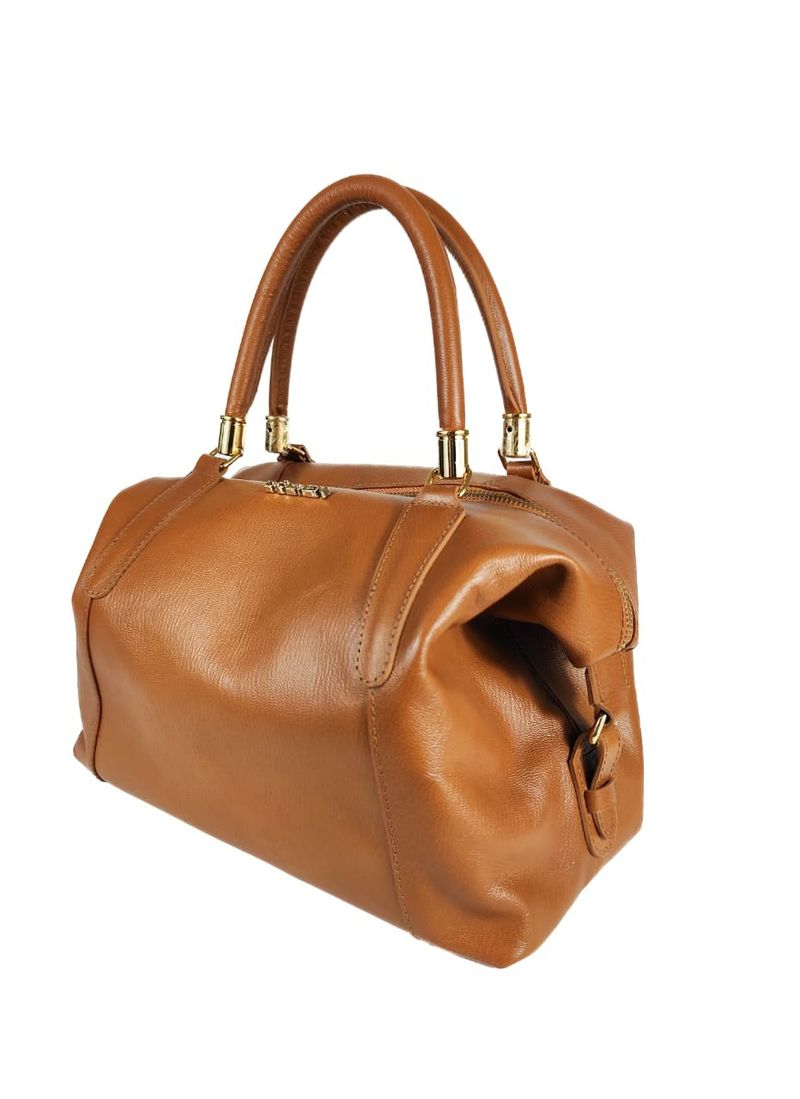 BOLSA BRENDA COURO CARAMELO
