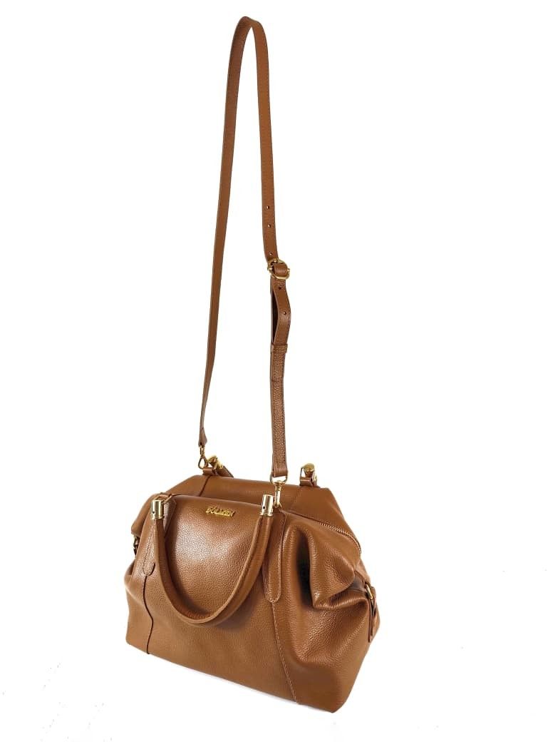 BOLSA BRENDA COURO CARAMELO