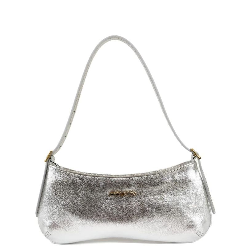 MINI BAG ESME COURO PRATA