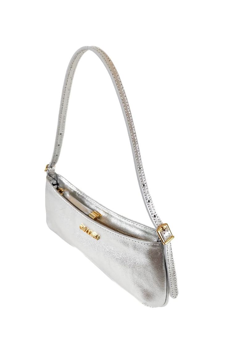 MINI BAG ESME COURO PRATA