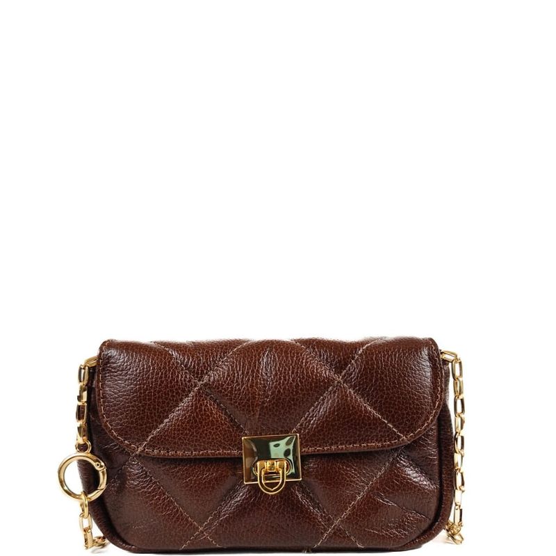 BOLSA DUDA TIRACOLO COURO PINHAO