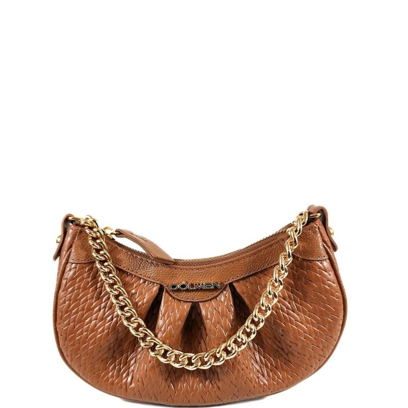 BOLSA CAMILA TIRACOLO COURO CARAMELO