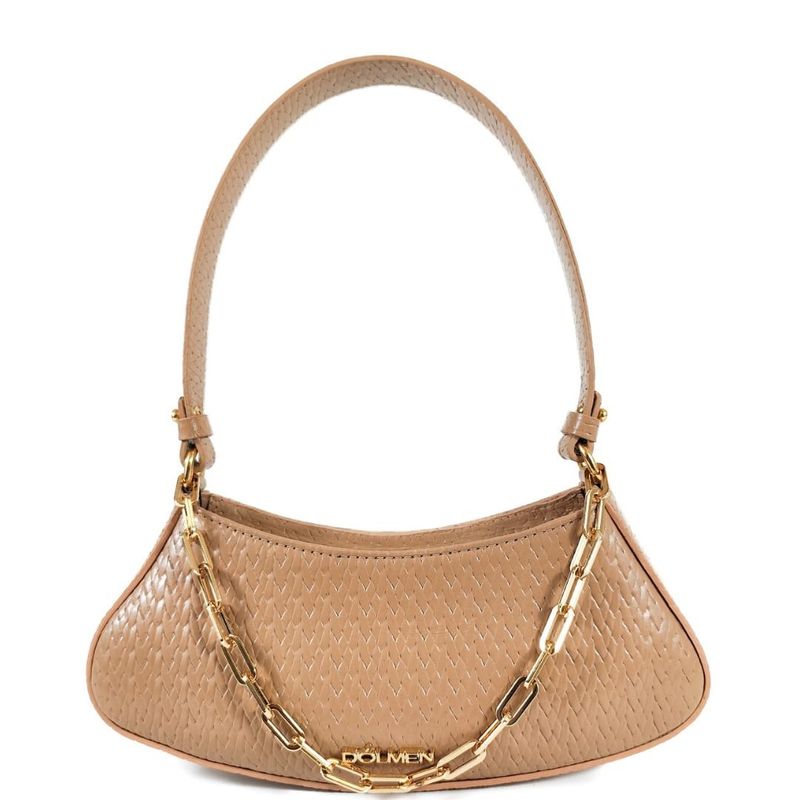 MINI BAG GABRIELA COURO AREIA
