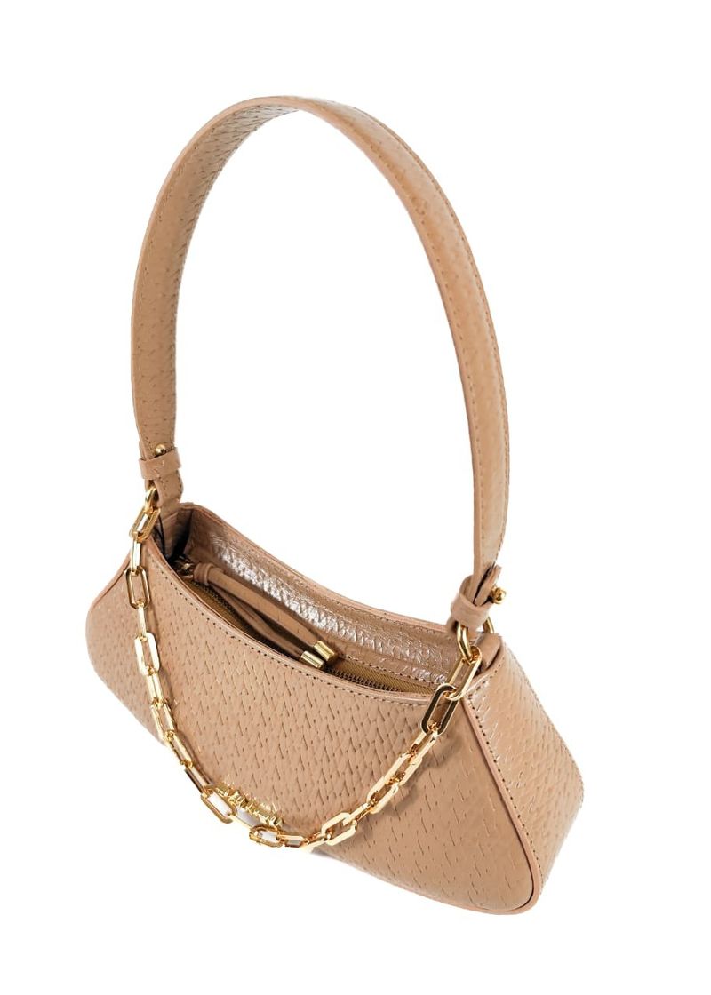 MINI BAG GABRIELA COURO AREIA