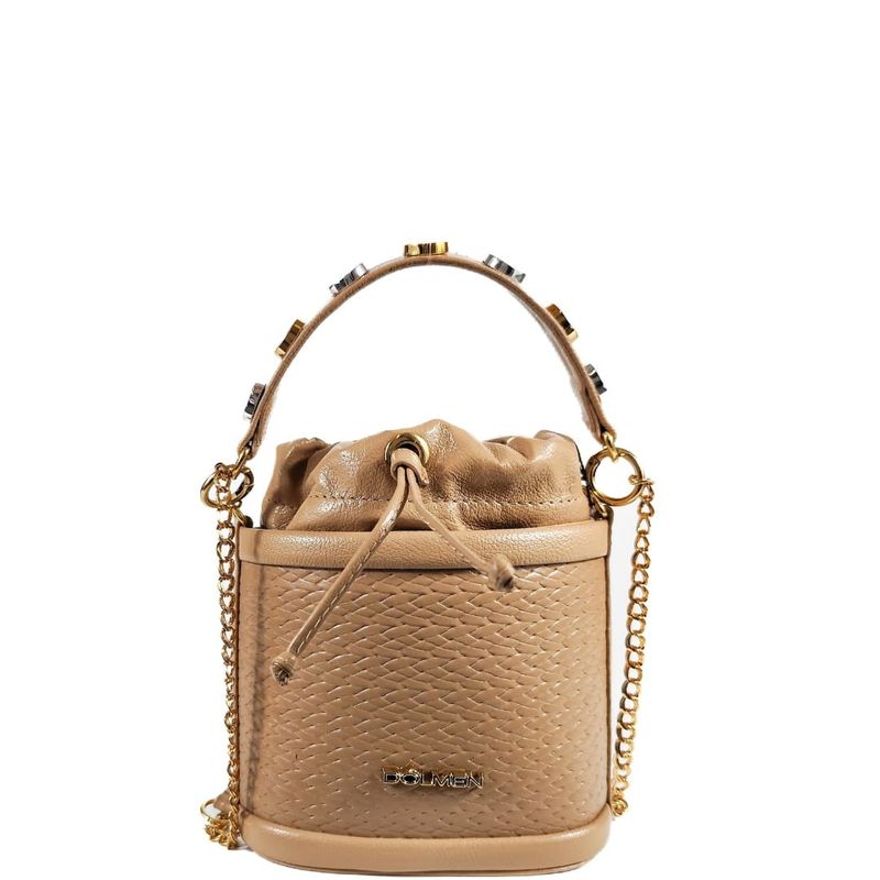 MINI BAG MARIAH COURO AREIA