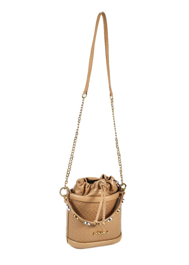 MINI BAG MARIAH COURO AREIA