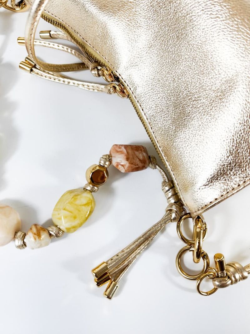MINI BAG ARIEL COURO OURO