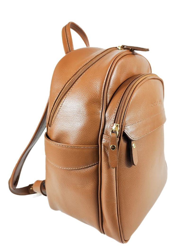 MOCHILA DOL COURO AMBAR