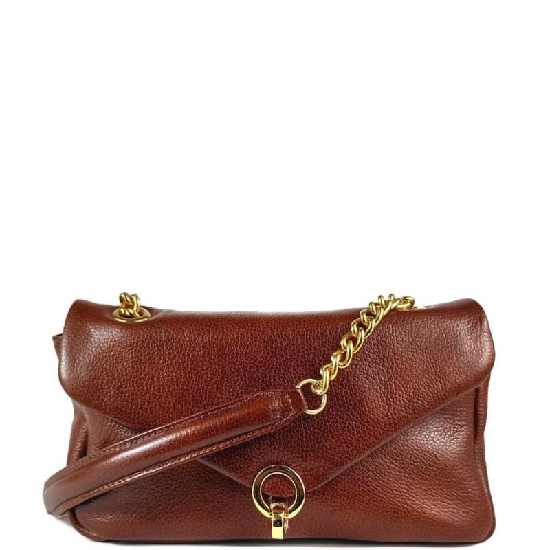 BOLSA LARI TIRACOLO COURO PINHAO