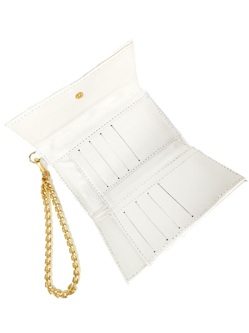 CARTEIRA COURO OFF WHITE