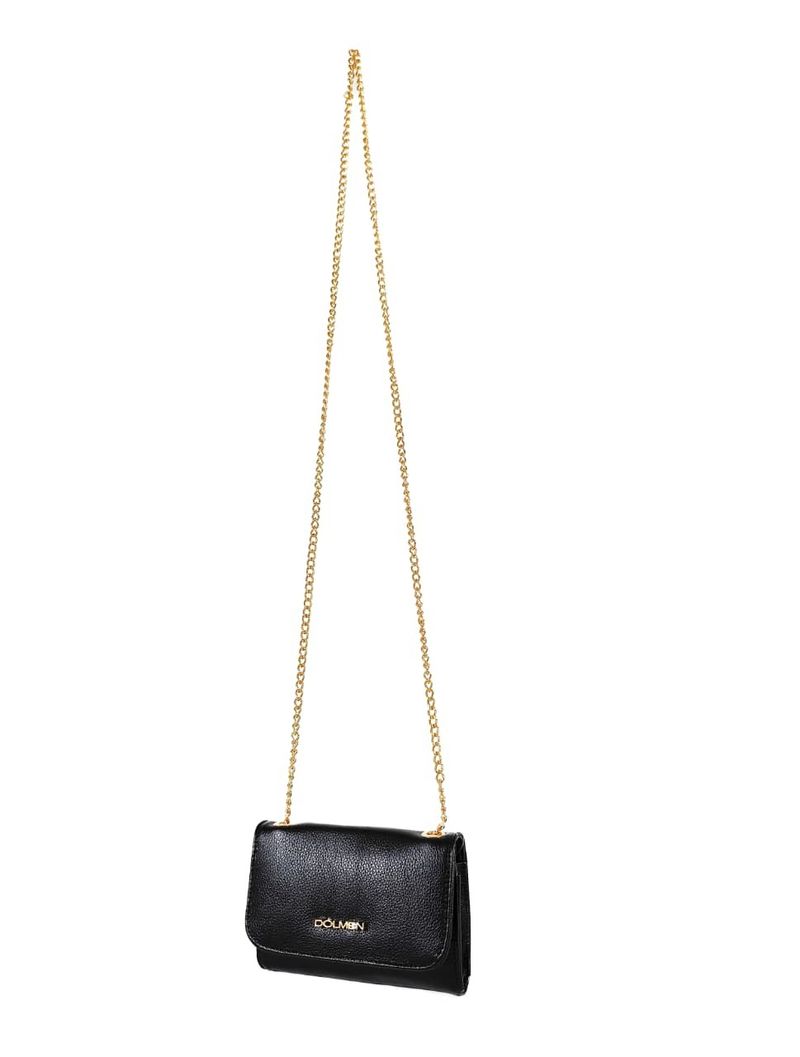 BOLSA ROSE TIRACOLO COURO PRETO