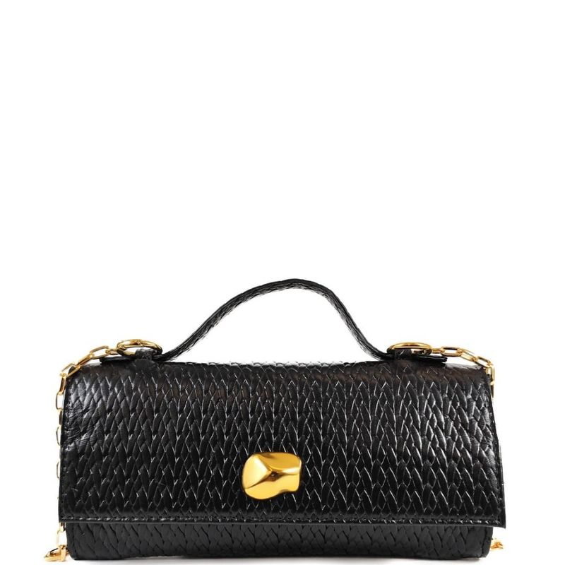 BOLSA SOFIE TIRACOLO COURO PRETO