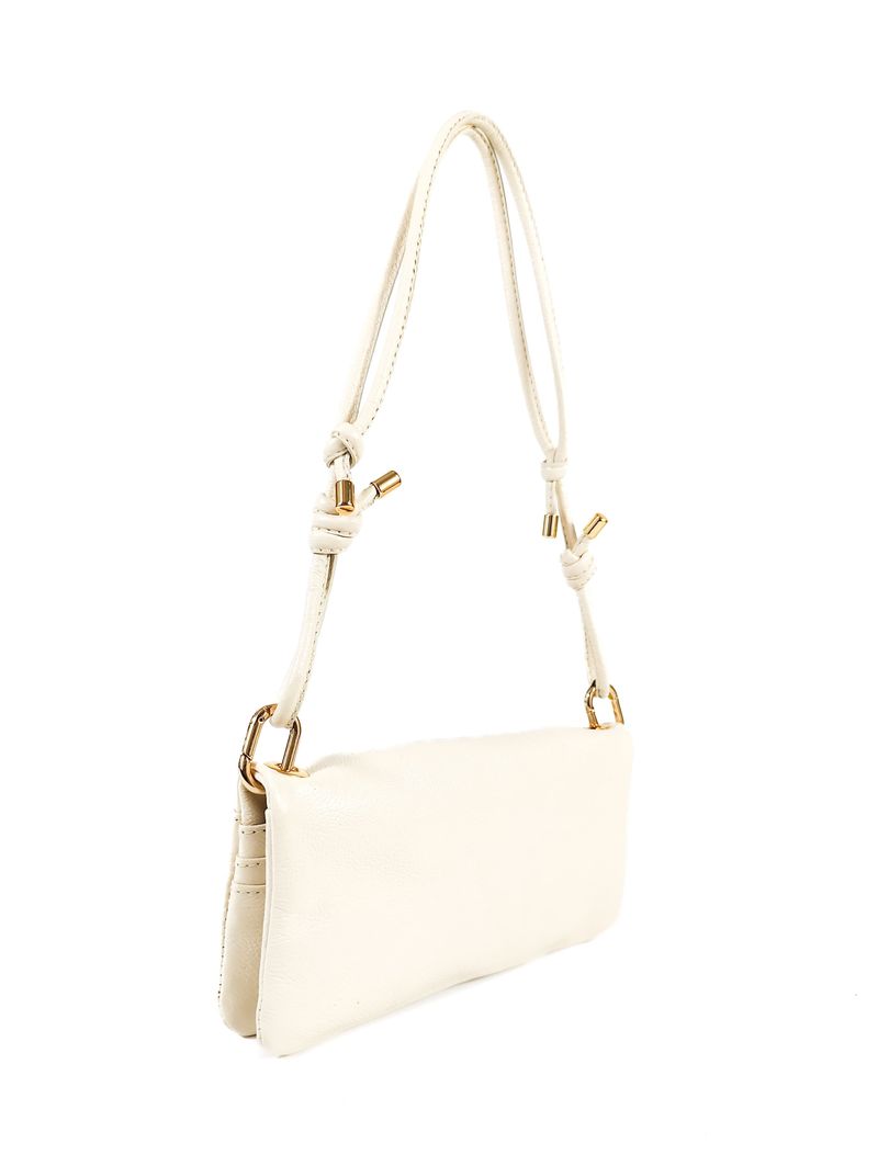 MINI BAG SELENA COURO OFF WHITE