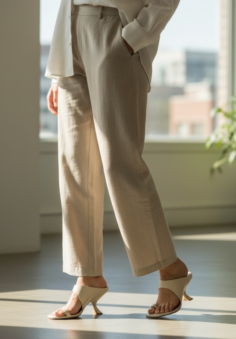 SANDALIA  SALTO ALTO OFF WHITE