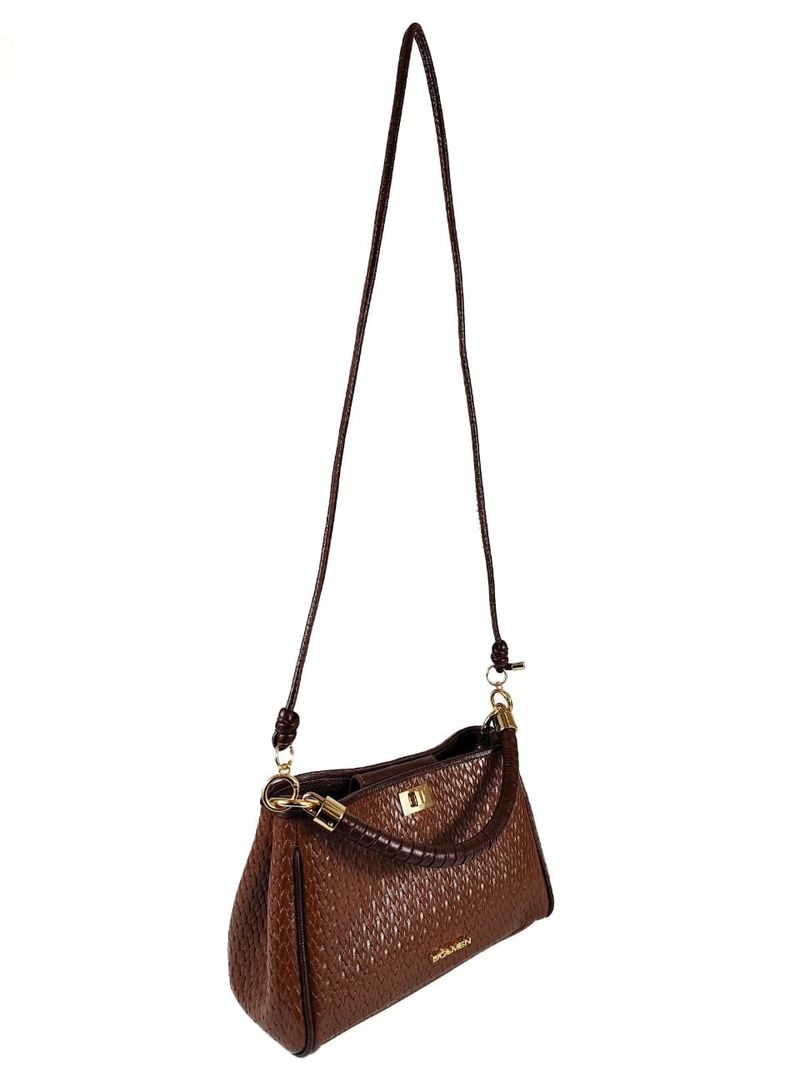 BOLSA PALOMA TIRACOLO COURO PINHAO