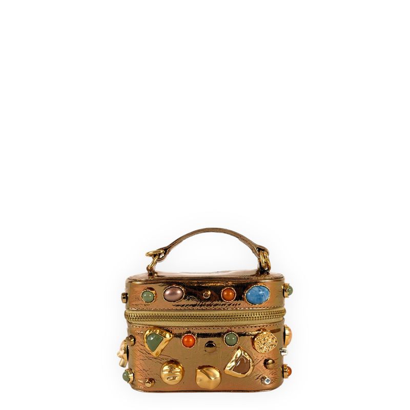 BOLSA MALLU TOTE COURO BRONZE