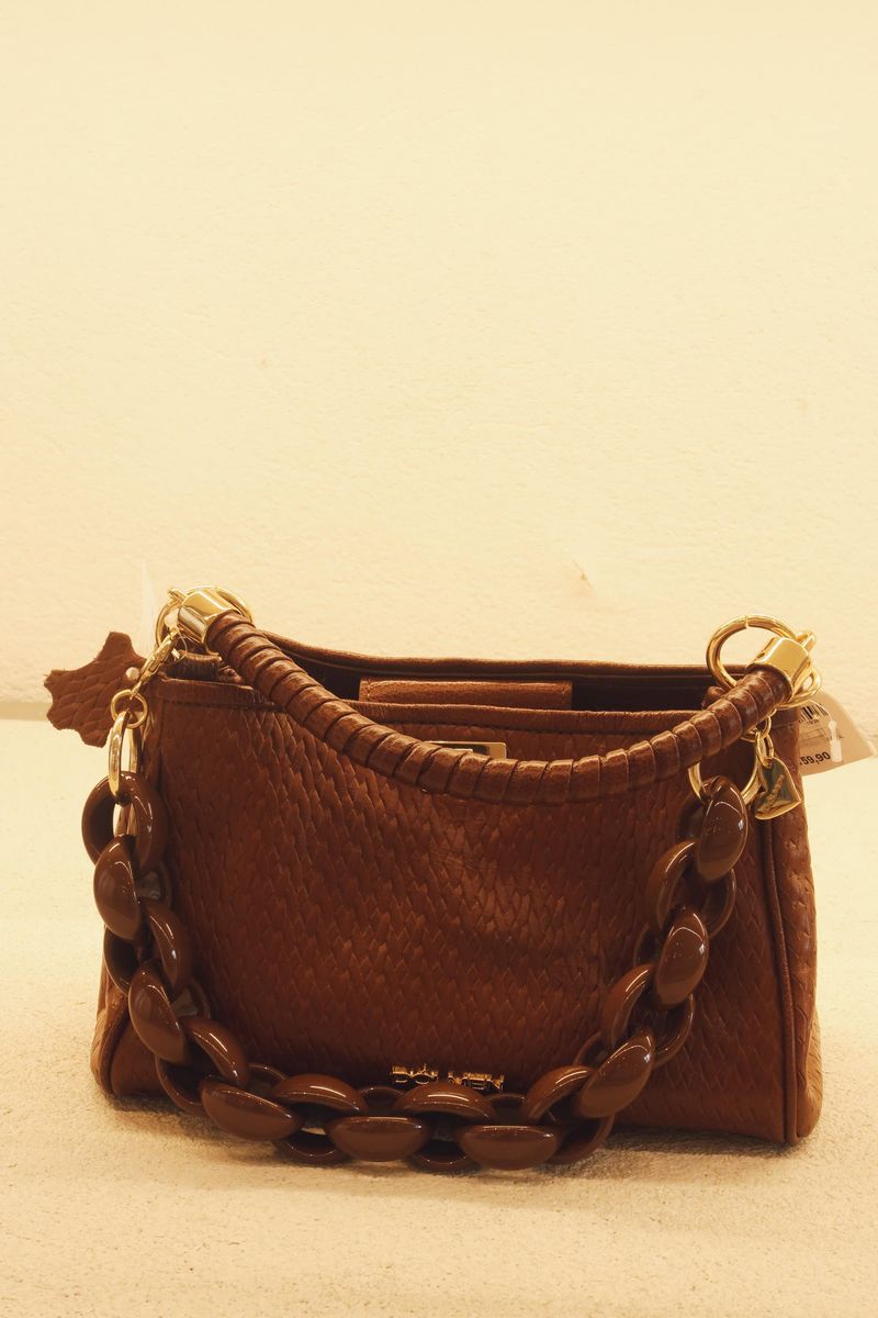 BOLSA PALOMA TIRACOLO COURO PINHAO