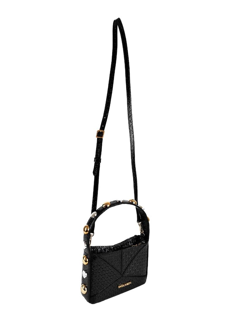 BOLSA EVE TIRACOLO COURO PRETO