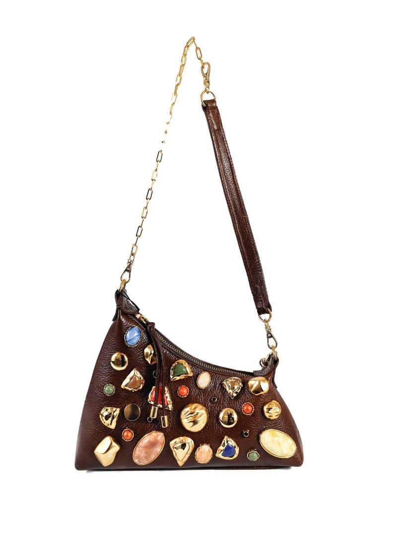 BOLSA NADINI TIRACOLO COURO PINHÃO