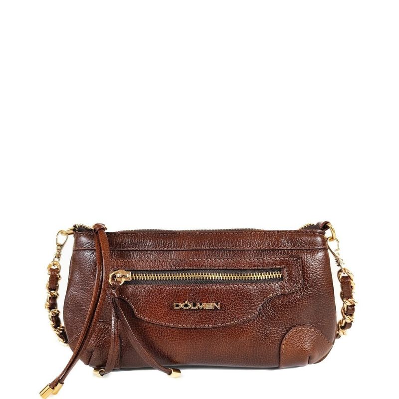 BOLSA FRIDA TIRACOLO COURO PINHÃO
