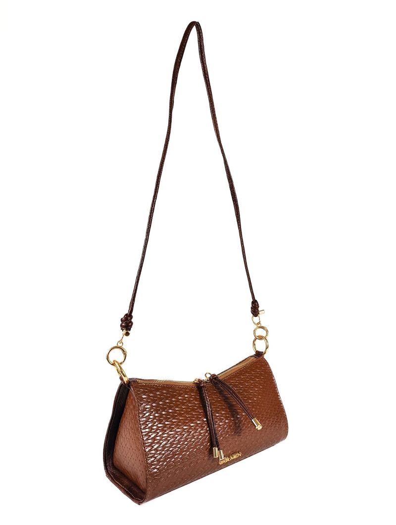 MINI BAG ARIEL COURO PINHÃO
