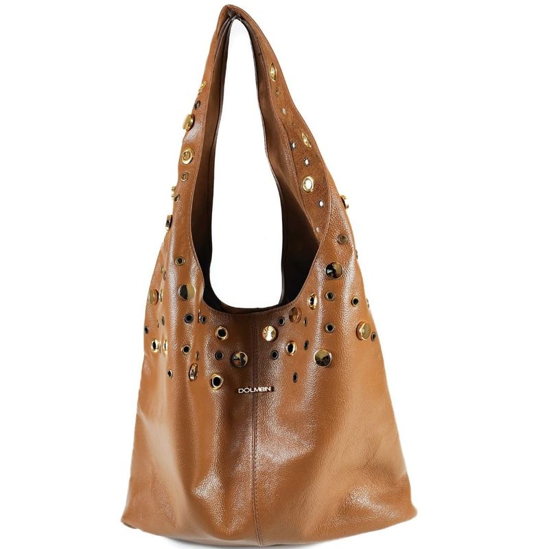 BOLSA IVANA COURO CARAMELO
