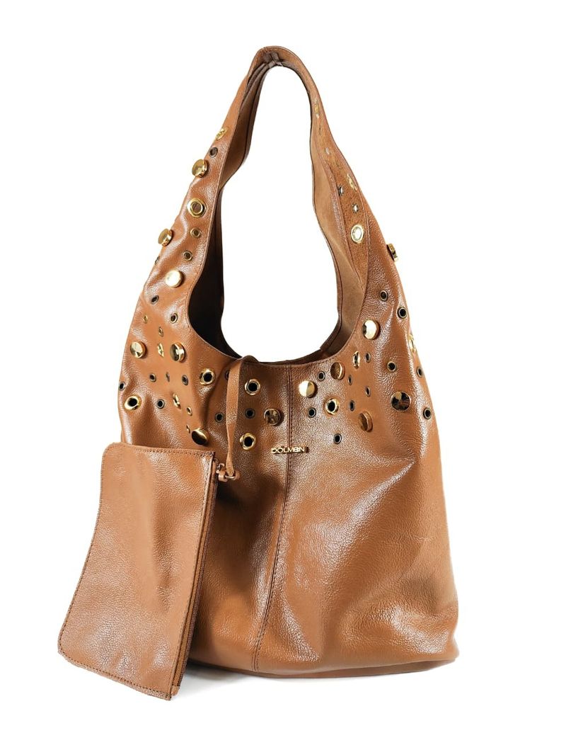 BOLSA IVANA COURO CARAMELO