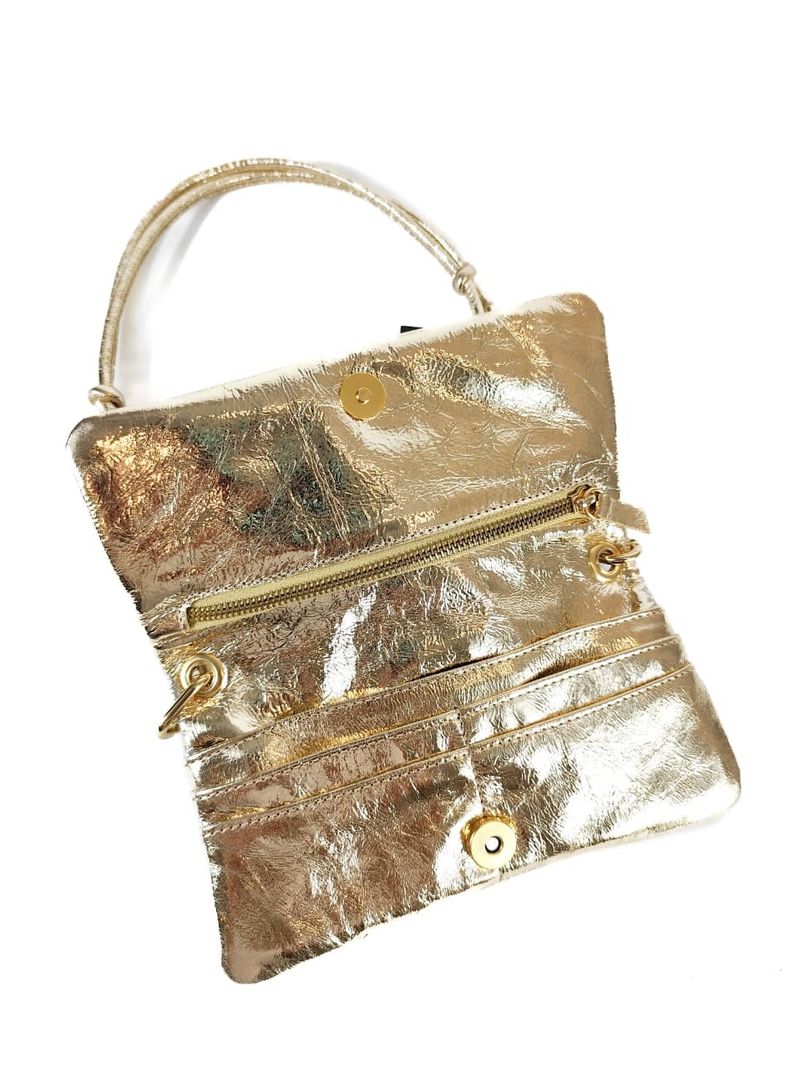 MINI BAG SELENA COURO OURO