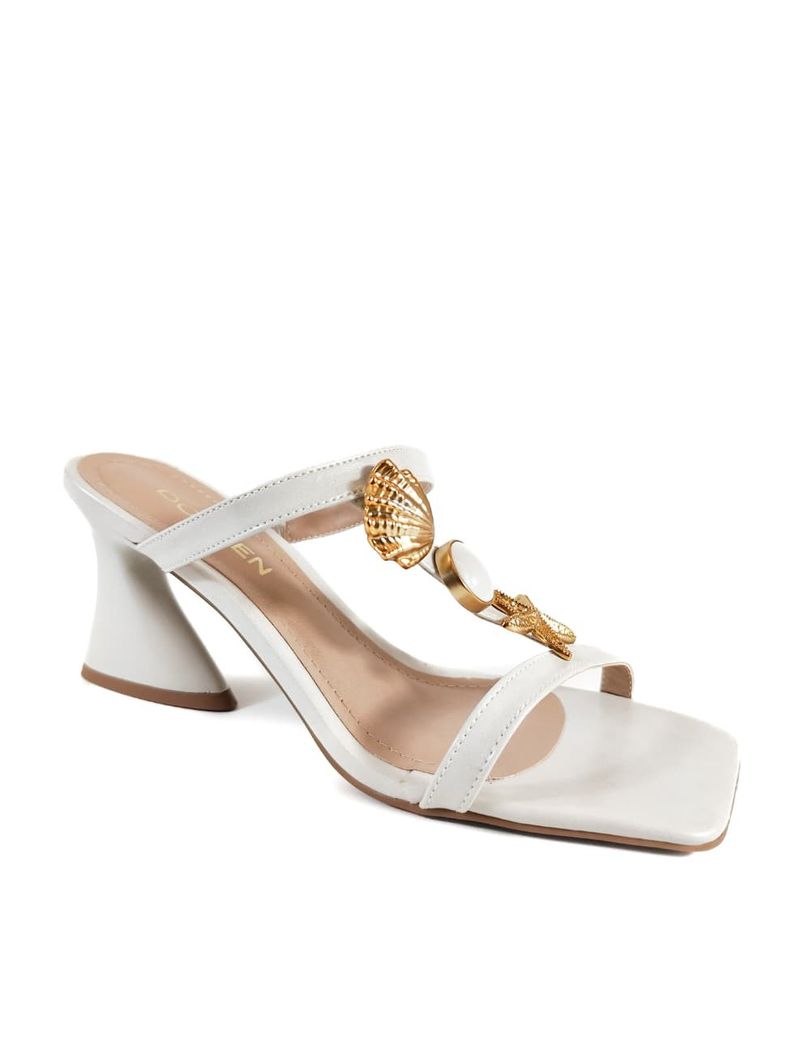 SANDALIA SALTO MEDIO OFF WHITE
