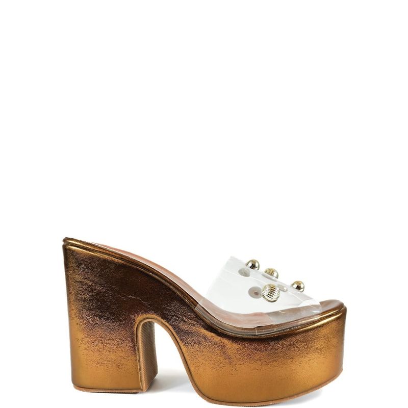 SANDALIA PLATAFORMA BRONZE