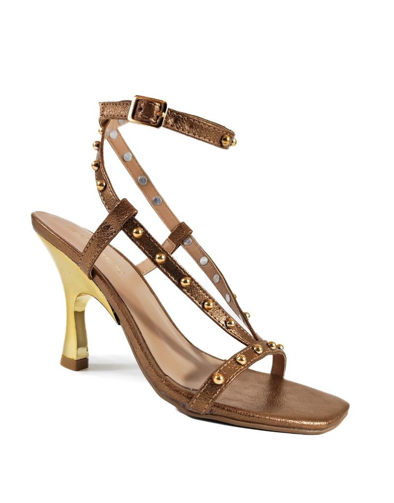 SANDALIA SALTO ALTO BRONZE