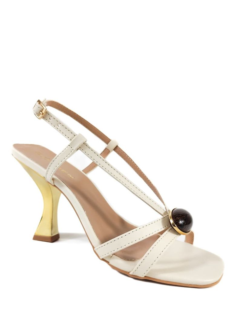 SANDALIA SALTO ALTO OFF WHITE