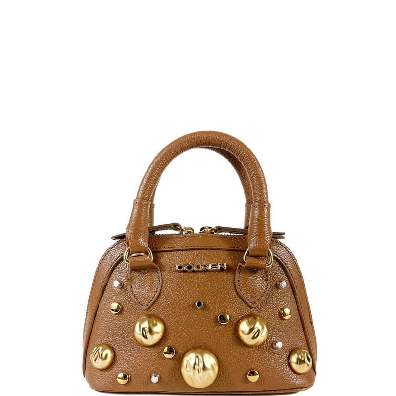 MINI BAG NEW LOLLA COURO CARAMELO